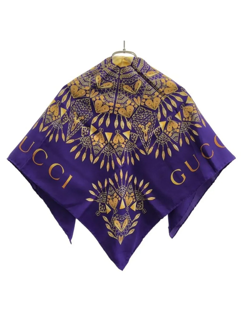 Gucci Silk Scarf Purple